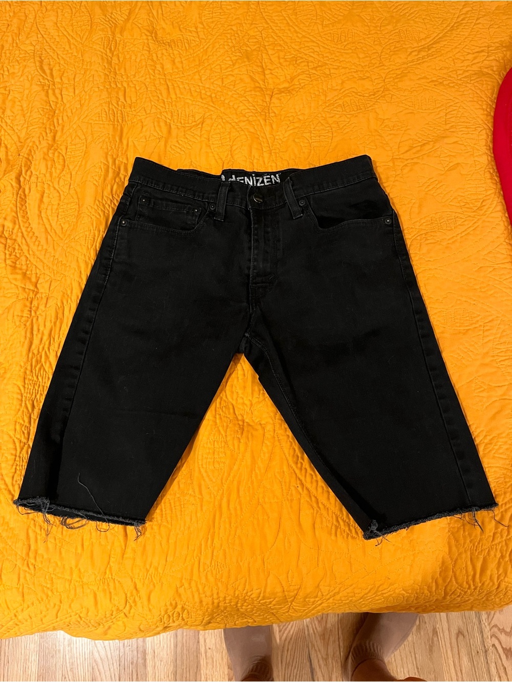 Denizen from Levi's Black Skinny Jean Shorts